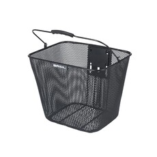 BASIL BASIL Bilbao Front Basket, Includes KF Handlebar Holder -Black