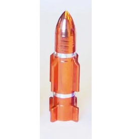 Shraeder valve Cap ATOMIC Rocket Orange