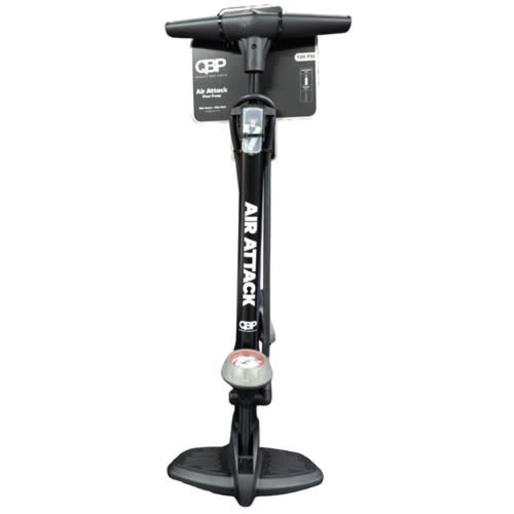 QBP QBP Floor Pump, Air Attack 120 PSI