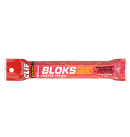 CLIF Clif Shot Bloks -  Sour Strawberry Lemonade Flavor with Caffeine