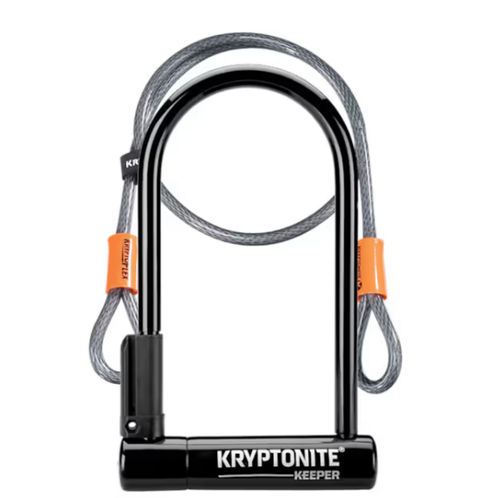 Trek Kryptonite New-U Keeper Standard U-Lock with 4’ (120 cm) Flex Cable