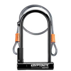 Trek Kryptonite New-U Keeper Standard U-Lock with 4’ (120 cm) Flex Cable