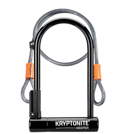 Trek Kryptonite New-U Keeper Standard U-Lock with 4’ (120 cm) Flex Cable