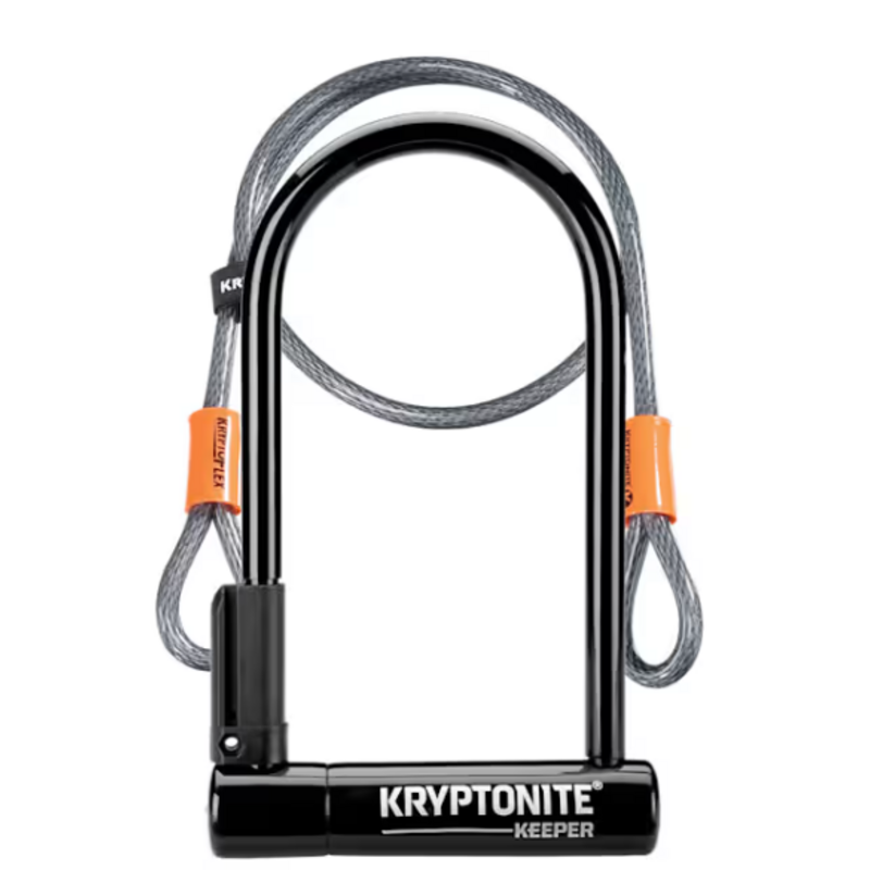Trek Kryptonite New-U Keeper Standard U-Lock with 4’ (120 cm) Flex Cable