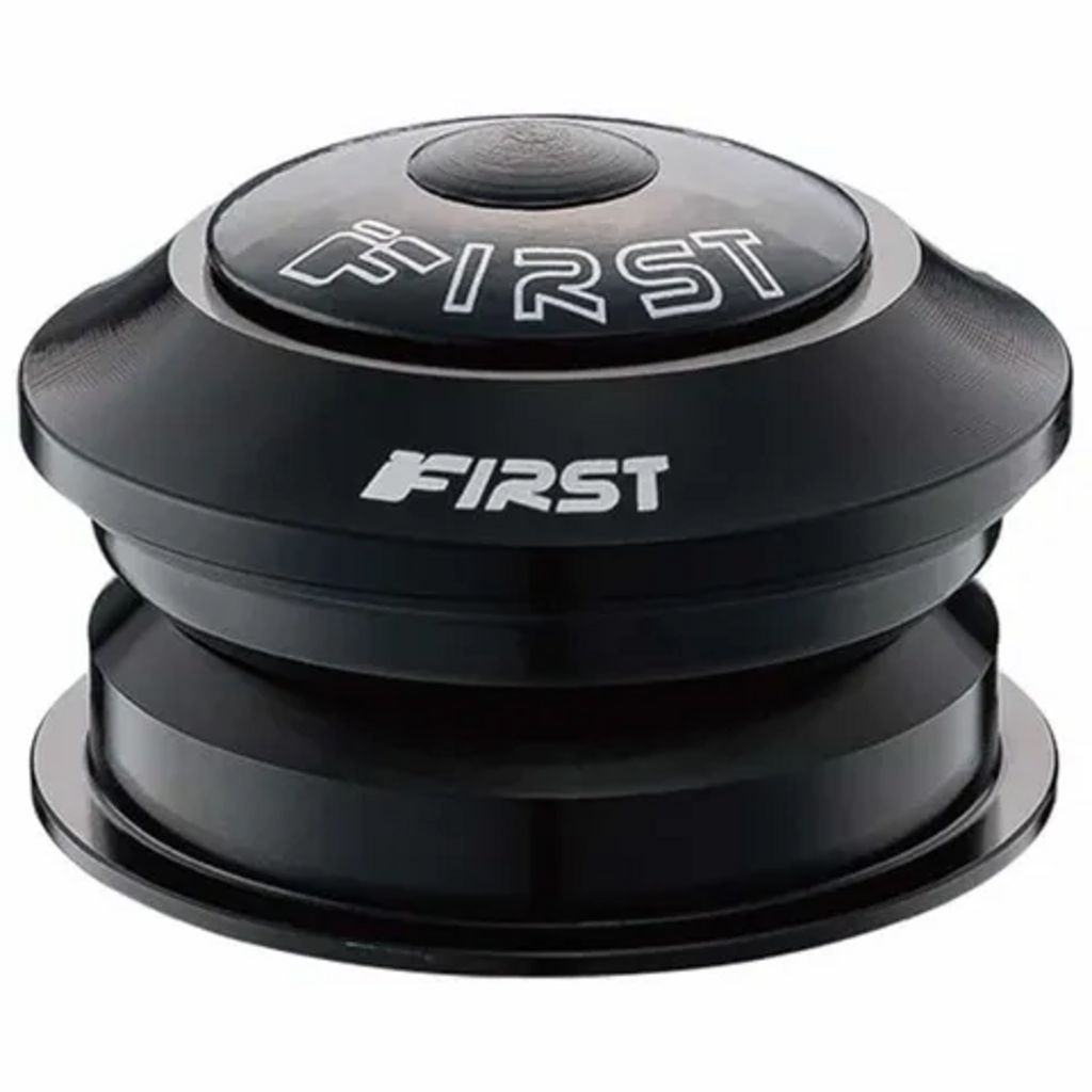 Headset, alloy cap & lower cup, steel upper cup, for 1 1/8, DIA; 28.6 x 44 x 30 - Upper: ball retainer, Lower: sealed bearing