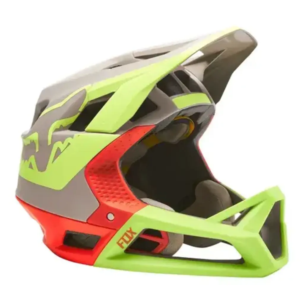FOX Fox Proframe Helmet TUK AS - Stone/Yellow/Orange Large