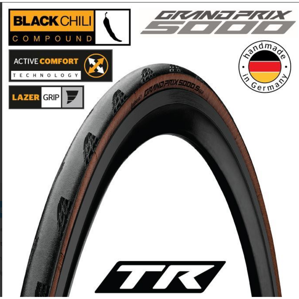 CONTINENTAL Conti R GP5000 S  TR FLD 700 x 32 - Transparent