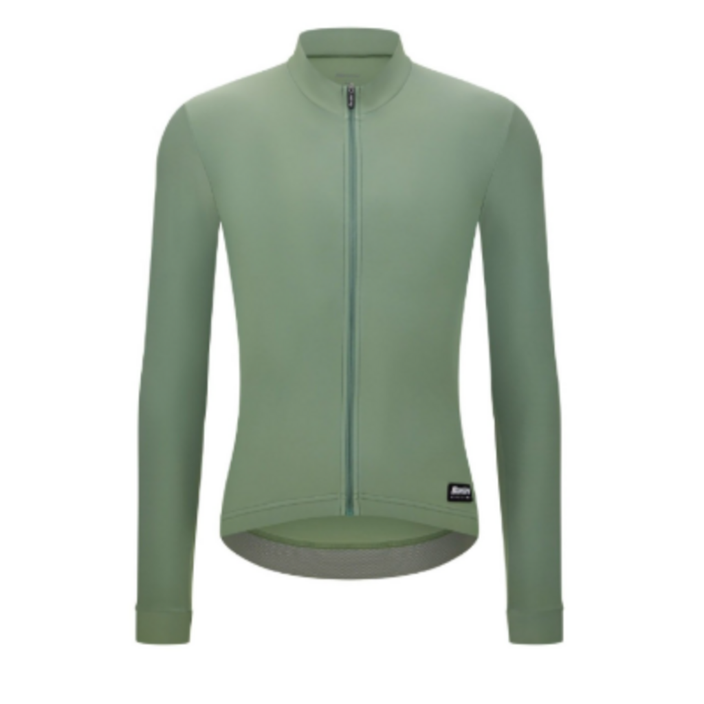 Santini Santini RTR Longsleeve Unisex Winter Fleece Jersey - Sage Green -Large
