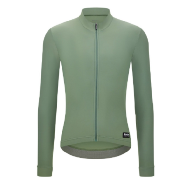 Santini Santini RTR Longsleeve Unisex Winter Fleece Jersey - Sage Green -Large
