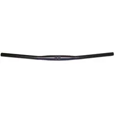 Handlebar 31.8mm, 68Cm Wide, Flat, 10 Deg Sweep, Butted Alloy, MTB Black