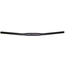 Handlebar 31.8mm, 68Cm Wide, Flat, 10 Deg Sweep, Butted Alloy, MTB Black