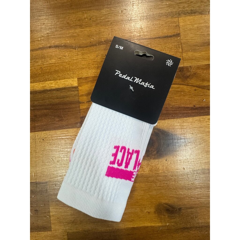 PEDAL MAFIA TBP White/Pink Socks Pedal Mafia