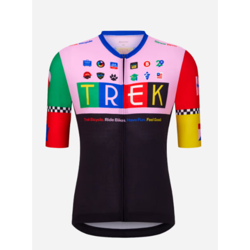Trek Trek First 50 Cycling Jersey Black/ Light Pink