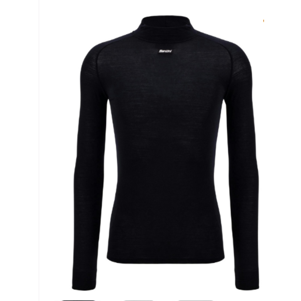 Santini Santini LANA Long Sleeve Wool Baselayer 4W Black - Medium