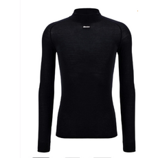 Santini Santini LANA Long Sleeve Wool Baselayer 4W Black - Medium