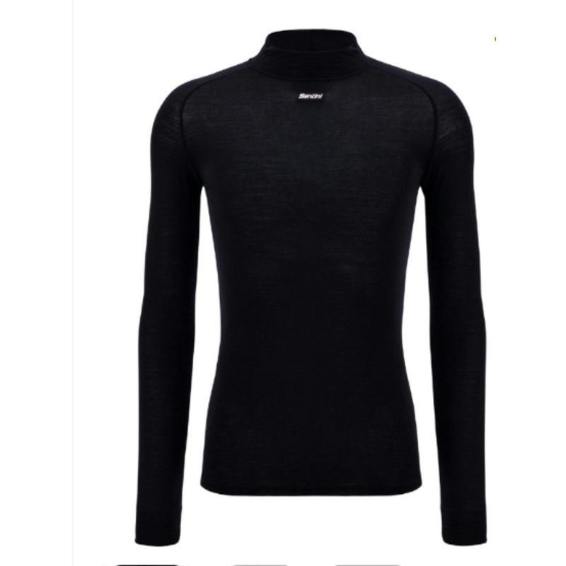 Santini Santini LANA Long Sleeve Wool Baselayer 4W Black - Medium