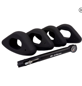 Jet Black Jetblack Inflatable Rocker Feet Oval 4 pack