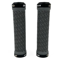 Jet Black  JetBlack Pin Lock On Grips Grey/Black Rings