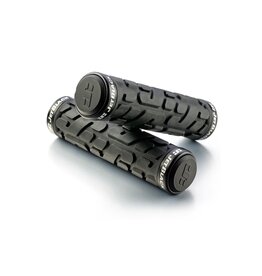 Jet Black JetBlack Rivet Lock On Grips Black/Black Rings
