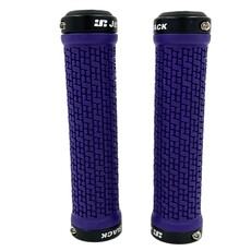 Jet Black JetBlack Pin Lock On Grips Purple/Black Rings