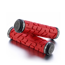 Jet Black JetBlack Rivet Lock On Grips Red/Black Rings