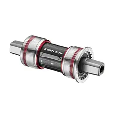 Token Token BSA Square Taper Bottom Bracket, 68mm, 107.5mm Cromo Axle, Premium Bearings, Silver