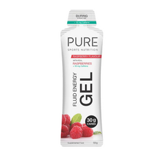 PURE Pure Fluid Energy Gel - Raspberries + 30mg Caffeine 59g (each)