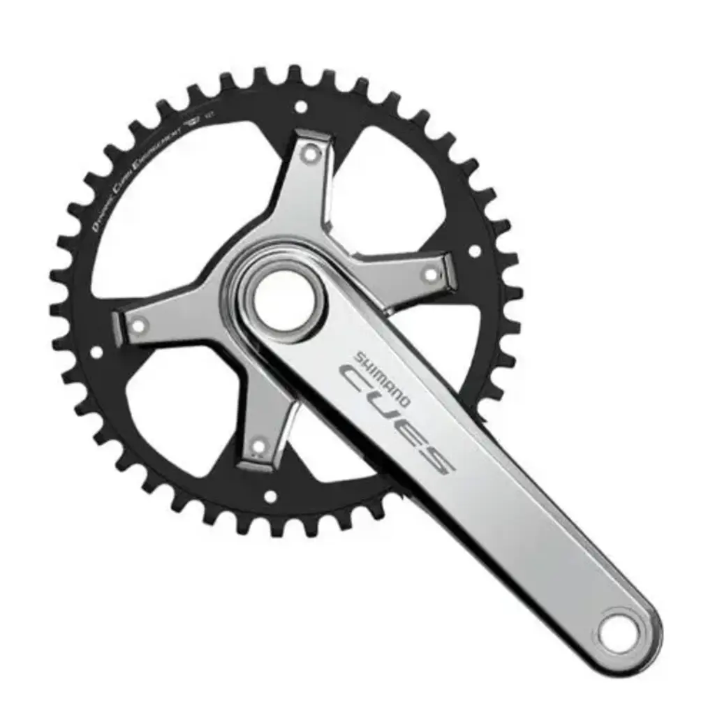 Shimano SHIMANO Cues Crankset- Silver Edition, FC-U6030-1 2-PIECE CRANKSET,  11/10/9-speed 170.0 mm 40T Series color Without BB parts Without CG