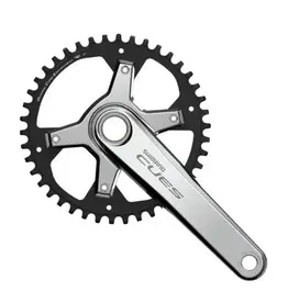 Shimano SHIMANO Cues Crankset- Silver Edition, FC-U6030-1 2-PIECE CRANKSET,  11/10/9-speed 170.0 mm 40T Series color Without BB parts Without CG