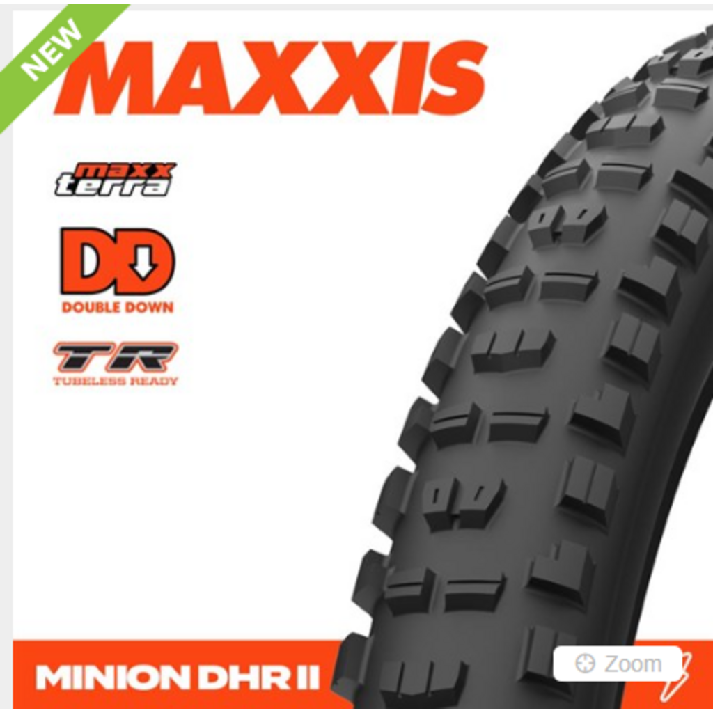 MAXXIS MAXXIS Minion DHR II 27.5 X 2.4 WT Maxxterra TR DD (2026) Fold 120X2 TPI E-25