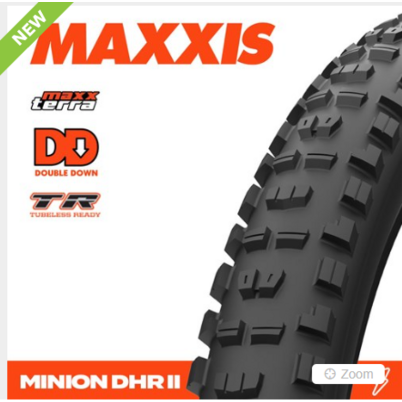 MAXXIS MAXXIS Minion DHR II 27.5 X 2.4 WT Maxxterra TR DD (2026) Fold 120X2 TPI E-25