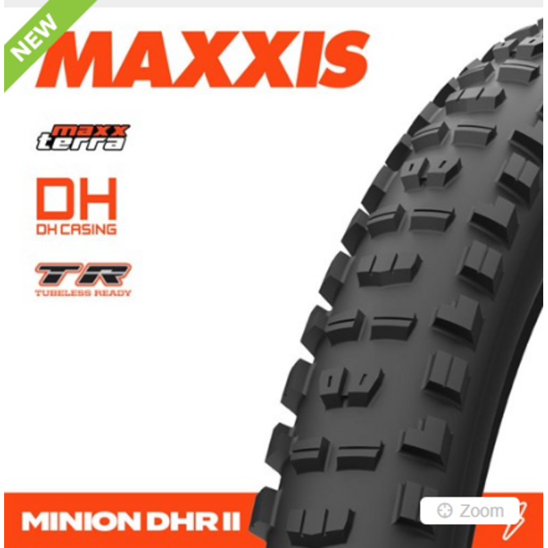 MAXXIS MAXXIS Minion DHR II 29 X 2.50 Maxxterra DH TR (2026) Fold 60X2 TPI E-25