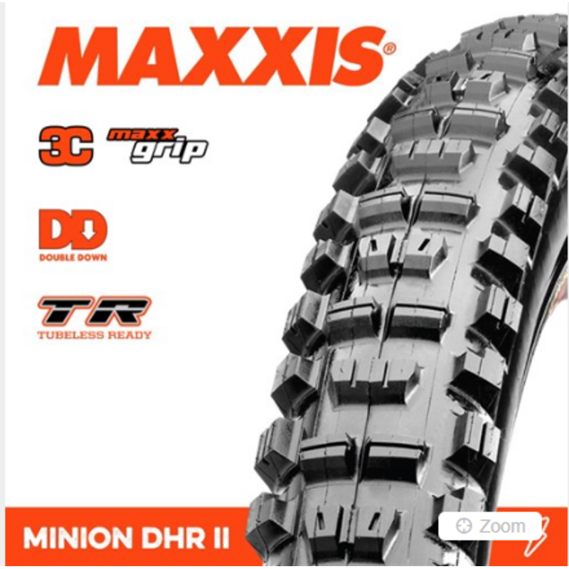 MAXXIS MAXXIS Minion DHR II 27.5 X2.40 WT 3CG DD TR Fold 120X2 TPI E-25