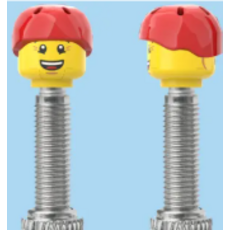 Brick Caps Presta Valve Red Helmet (sold as pair)