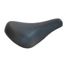 Retro Racing Retro Racing Saddle 281mm x 165mm Vinyl Quilted Black
