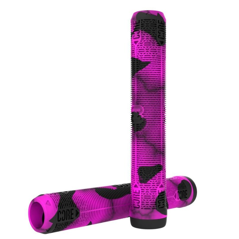 Core CORE Skinny Boy Handlebar Grips Soft 170mm -Fuchsia (Purple/Black)