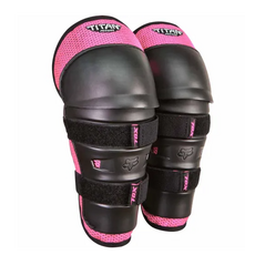 FOX Fox PEEWEE TITAN Knee Guard Black/Pink OS