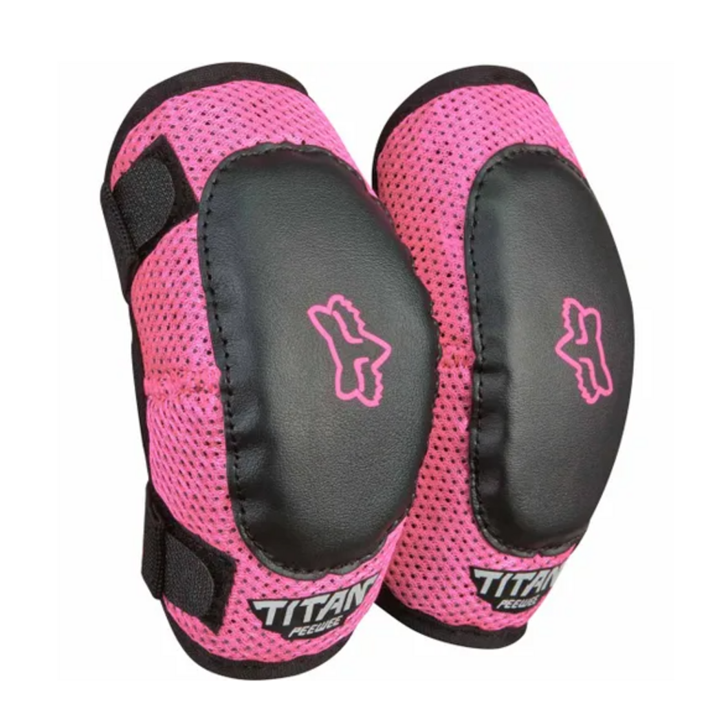 FOX Fox PEEWEE Titan Kids Elbow Guard Black/ Pink
