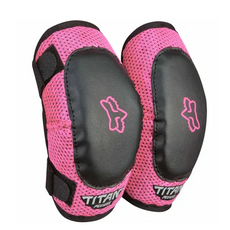FOX Fox PEEWEE Titan Kids Elbow Guard Black/ Pink