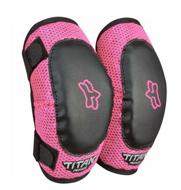 FOX Fox PEEWEE Titan Kids Elbow Guard Black/ Pink