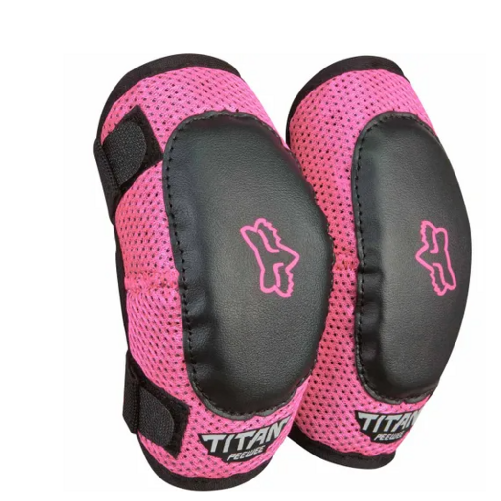 FOX Fox PEEWEE Titan Elbow Guard Black/Pink OS