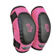FOX Fox PEEWEE Titan Elbow Guard Black/Pink OS