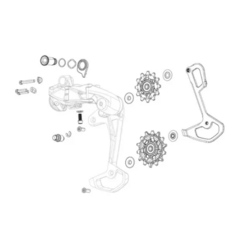 SRAM SRAM Rear Derailleur Pulley Kit GX Eagle AXS (12T upper & 14T Lower)
