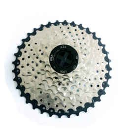 ATA Cassette - 9 Speed 11-36T - HG Driver - Matte Nickel / Black