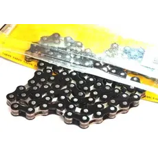 YBN CHAIN 1/2 x 1/8 x 112L, Single Speed, Nickel, BLACK (YBN S-410)