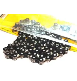 YBN CHAIN 1/2 x 1/8 x 112L, Single Speed, Nickel, BLACK (YBN S-410)
