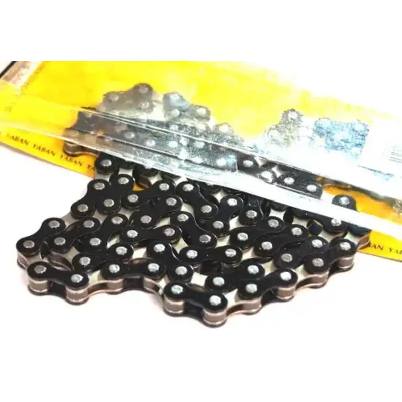 YBN CHAIN 1/2 x 1/8 x 112L, Single Speed, Nickel, BLACK (YBN S-410)