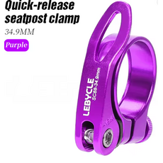 Lebycle LEBYCLE MTB Road Bicycle Quick-Release Seatpost Clamp Purple - 34.9mm