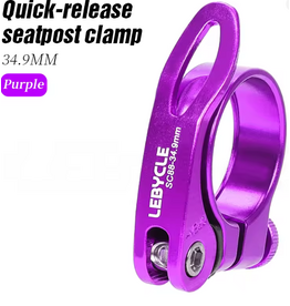 Lebycle LEBYCLE MTB Road Bicycle Quick-Release Seatpost Clamp Purple - 34.9mm