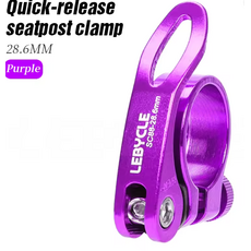 Lebycle LEBYCLE MTB Quick-Release Seatpost Clamp Purple - 28.6mm